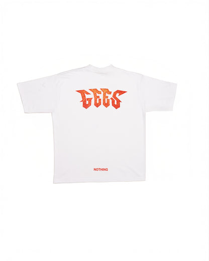 RUSTY LOGO WHITE TEE